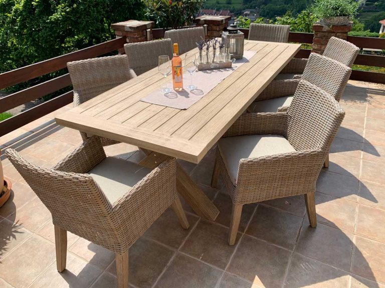 Brisbane Premium outdoor dining set 9piece garden furniture Globero