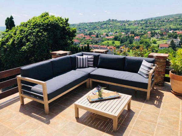 Sydney Premium Outdoor Wood Corner Set 4 Piece Garden Furniture