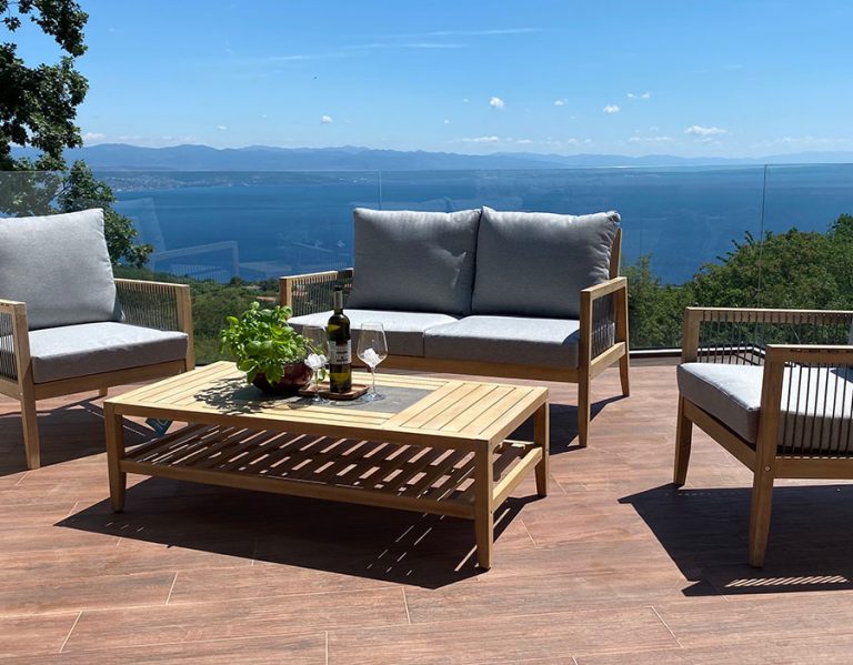 Canberra Premium Outdoor Wooden Lounge Set- 4 pieces garden furniture
