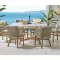 Malibu Wooden Round Dining Set – 7 Pieces