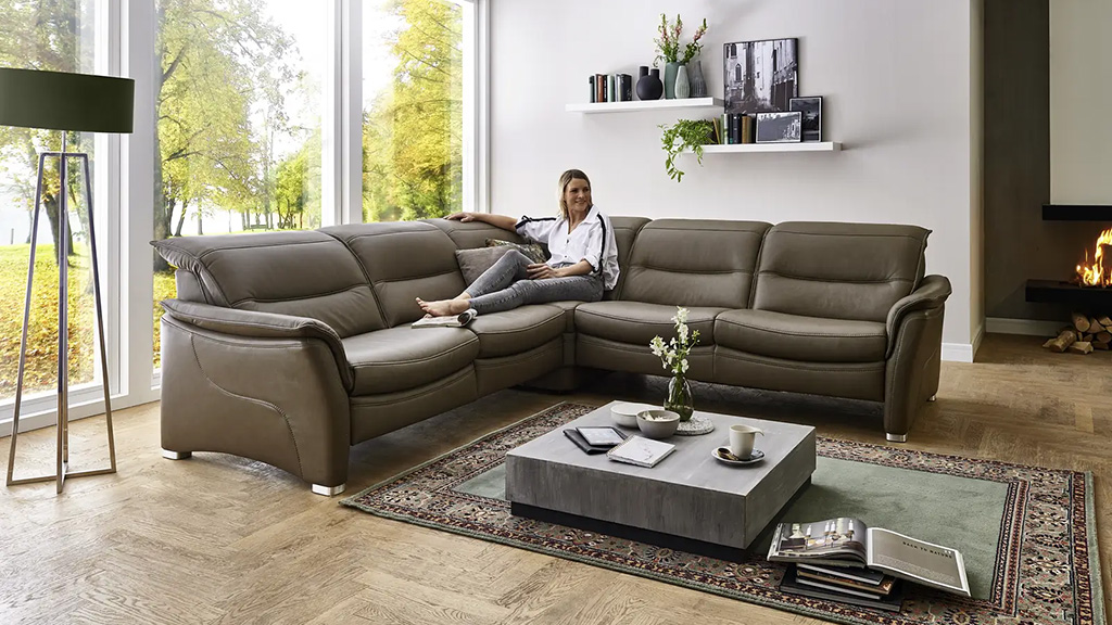 HUKLA prémium bőr sarokgarnitúra SF19179